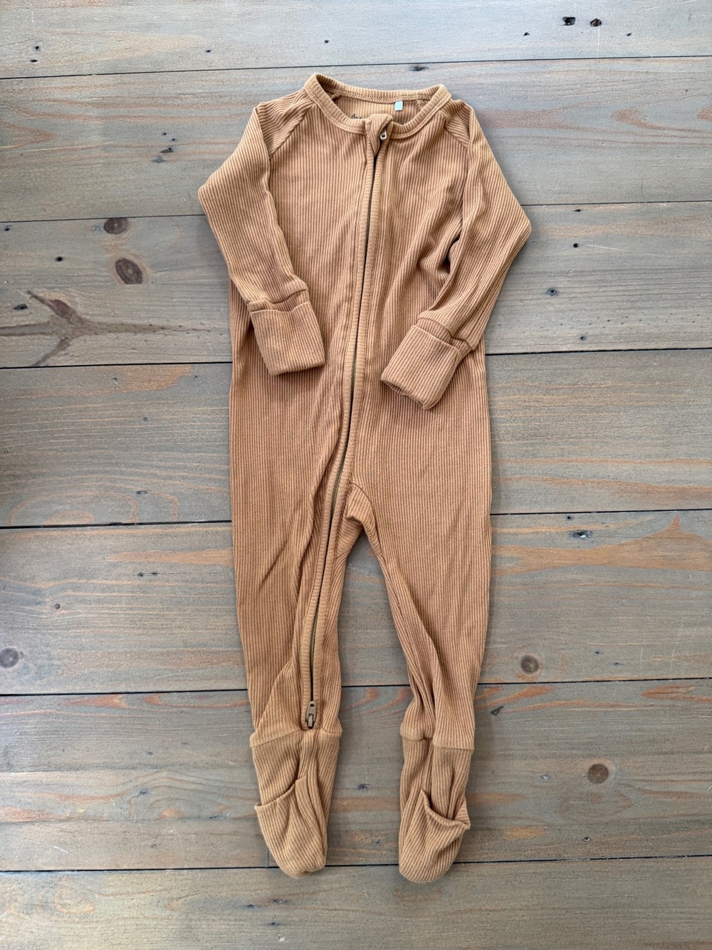 Brave Little Ones Ribbed Bamboo Footed Pajamas - 3-6 Months